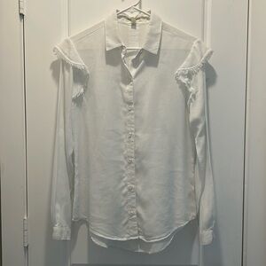 Cloth & Stone Anthropologie White Blouse